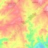 Mapa topográfico Proença-a-Velha, altitude, relevo