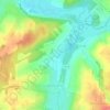 Mapa topográfico Boursières, altitude, relevo