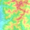 Mapa topográfico São Dimas, altitude, relevo