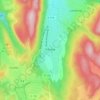 Mapa topográfico Izenave, altitude, relevo