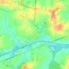 Mapa topográfico Ligne, altitude, relevo