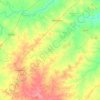 Mapa topográfico Simga Tahsil, altitude, relevo