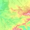 Mapa topográfico Serradilla del Llano, altitude, relevo
