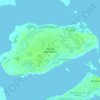 Mapa topográfico Ilha dos Marinheiros, altitude, relevo