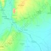 Mapa topográfico Mopeia, altitude, relevo