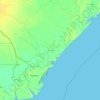 Mapa topográfico Chinde, altitude, relevo