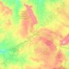 Mapa topográfico Eastern Navajo Agency, altitude, relevo