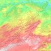 Mapa topográfico Letur, altitude, relevo