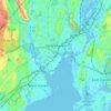Mapa topográfico New Haven, altitude, relevo