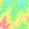 Mapa topográfico Lourdes, altitude, relevo