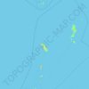 Mapa topográfico Kepulauan Sangihe, altitude, relevo