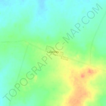 Mapa topográfico Laureles, altitude, relevo