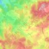 Mapa topográfico Le Chastang, altitude, relevo
