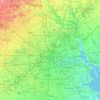 Mapa topográfico Houston, altitude, relevo