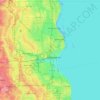 Mapa topográfico Milwaukee, altitude, relevo
