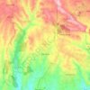 Mapa topográfico Sardoal, altitude, relevo