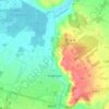 Mapa topográfico Argences, altitude, relevo