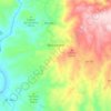 Mapa topográfico Mascarenhas, altitude, relevo