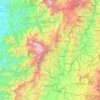 Mapa topográfico Risaralda, altitude, relevo