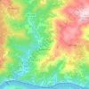 Mapa topográfico Gouvinhas, altitude, relevo