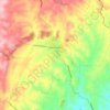 Mapa topográfico Macclesfield, altitude, relevo