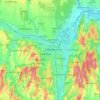 Mapa topográfico 8900, altitude, relevo