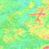 Mapa topográfico Tournai-Mouscron, altitude, relevo