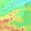 Mapa topográfico Demigny, altitude, relevo