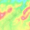 Mapa topográfico Ojochal, altitude, relevo