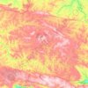 Mapa topográfico Tapira, altitude, relevo
