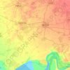 Mapa topográfico Borsad Taluka, altitude, relevo