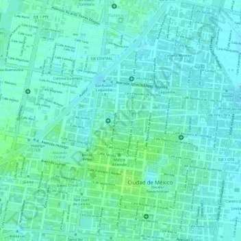 Mapa topográfico 06010, altitude, relevo