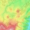 Mapa topográfico Chaudeyrolles, altitude, relevo