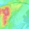 Mapa topográfico Authume, altitude, relevo