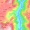 Mapa topográfico Belesar, altitude, relevo