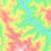 Mapa topográfico Choropampa, altitude, relevo