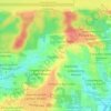 Mapa topográfico Redenção, altitude, relevo