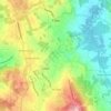 Mapa topográfico Fiães, altitude, relevo