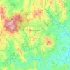 Mapa topográfico Rancho Grande (Municipio), altitude, relevo