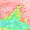Mapa topográfico Pesquera de Duero, altitude, relevo