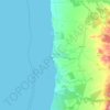 Mapa topográfico Porto Covo, altitude, relevo