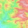 Mapa topográfico Conca de Dalt, altitude, relevo