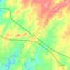 Mapa topográfico Jacksons" Gap, altitude, relevo