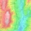 Mapa topográfico 74370, altitude, relevo