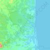 Mapa topográfico Una, altitude, relevo