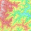 Mapa topográfico Darjeeling Pulbazar, altitude, relevo