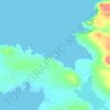 Mapa topográfico Inishowen, altitude, relevo