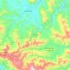 Mapa topográfico Ángel Albino Corzo, altitude, relevo