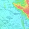 Mapa topográfico Chennur, altitude, relevo