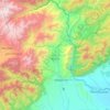Mapa topográfico Mocoa, altitude, relevo